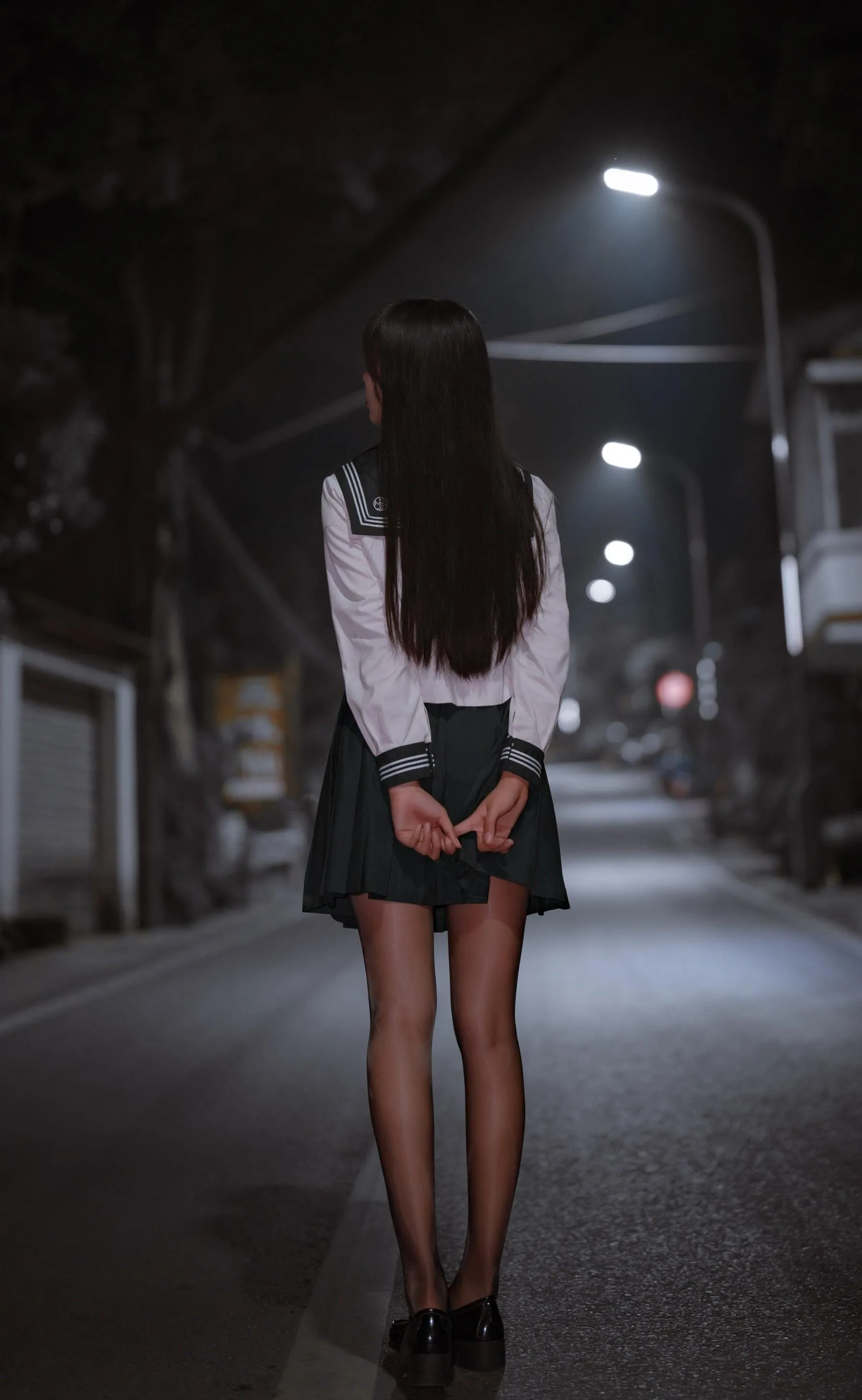 轩萧学姐 – NO.38 公路JK [57P]插图1